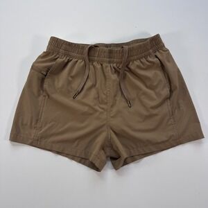 MIER 3" Performance Lined Athletic Shorts Brown Mens Small Pockets